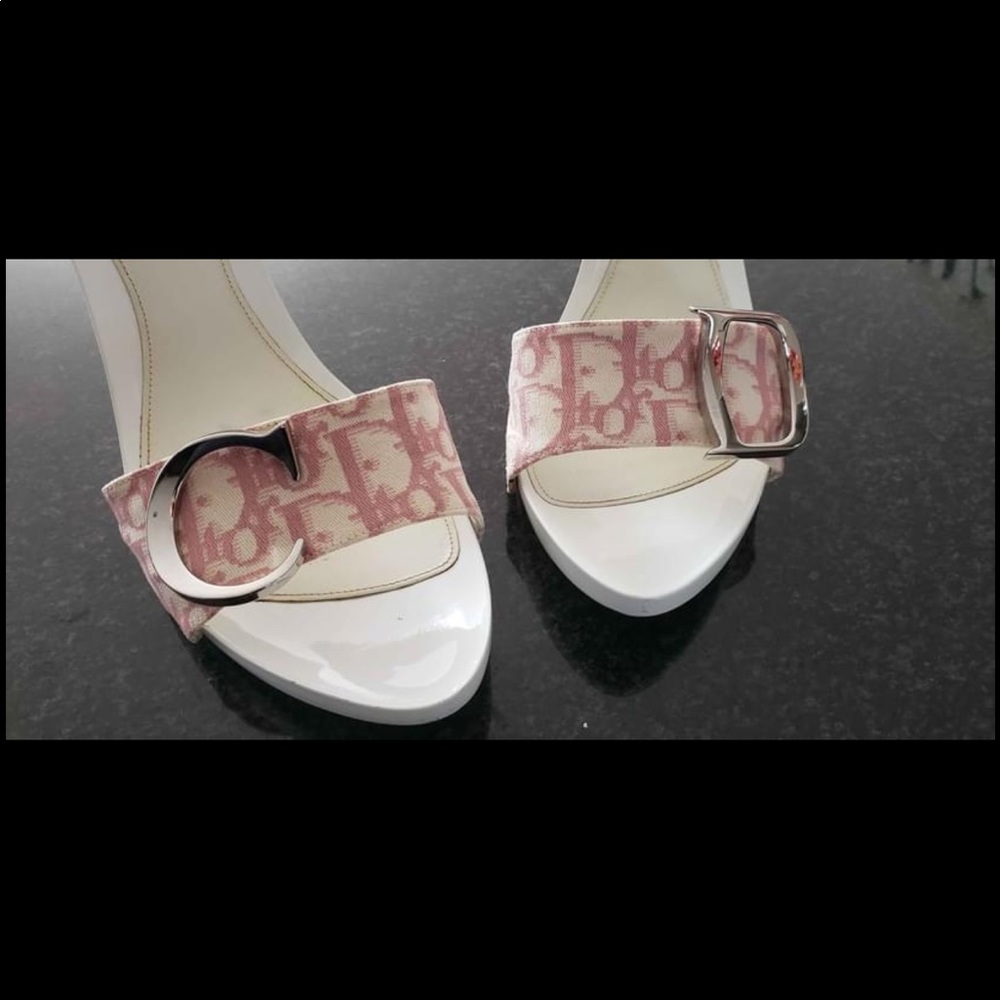 Dior Oblique Vintage Sandal Heels - Picture 2 of 10